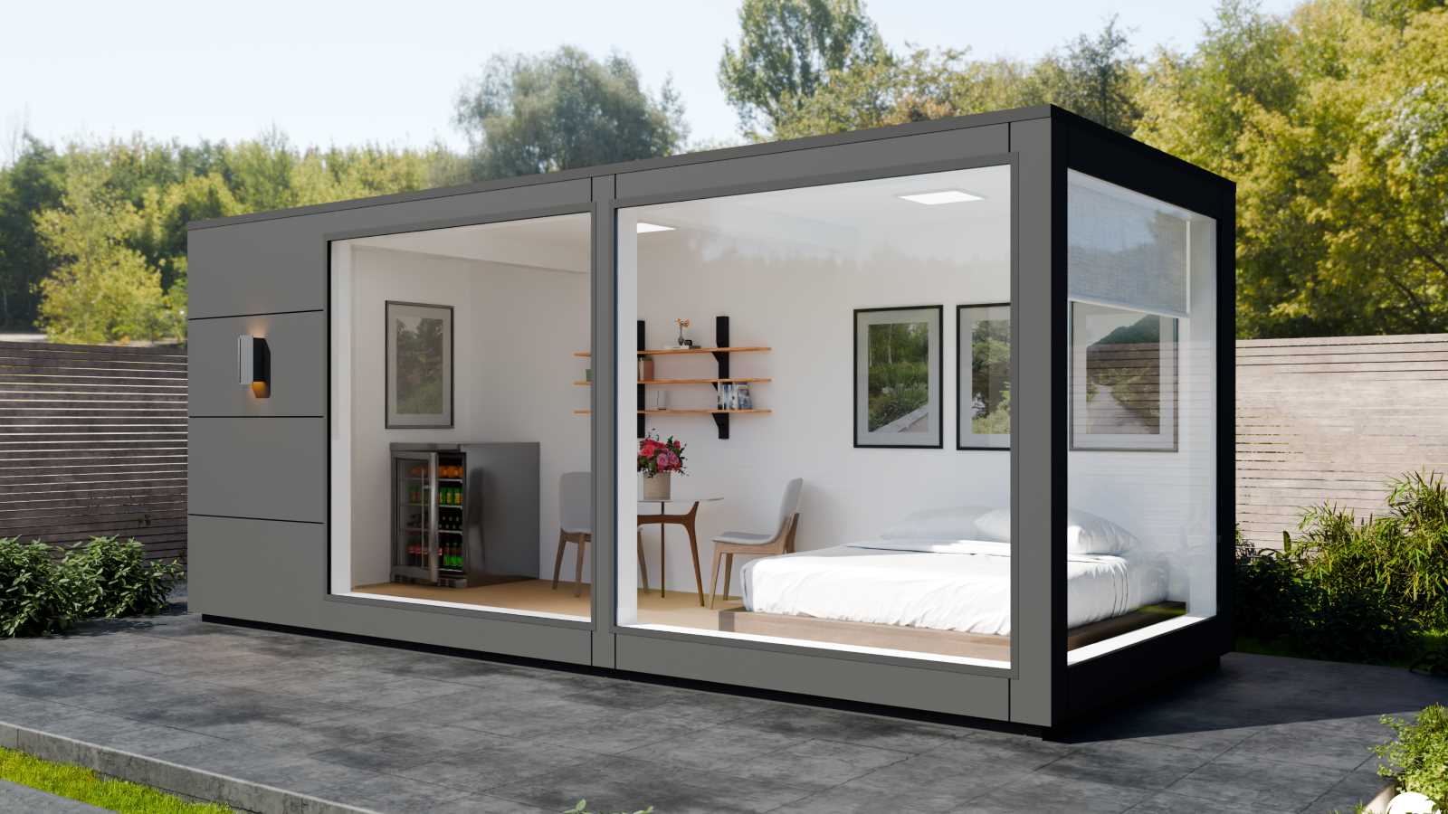 Wohncontainer 20ft mit Bad und Küche