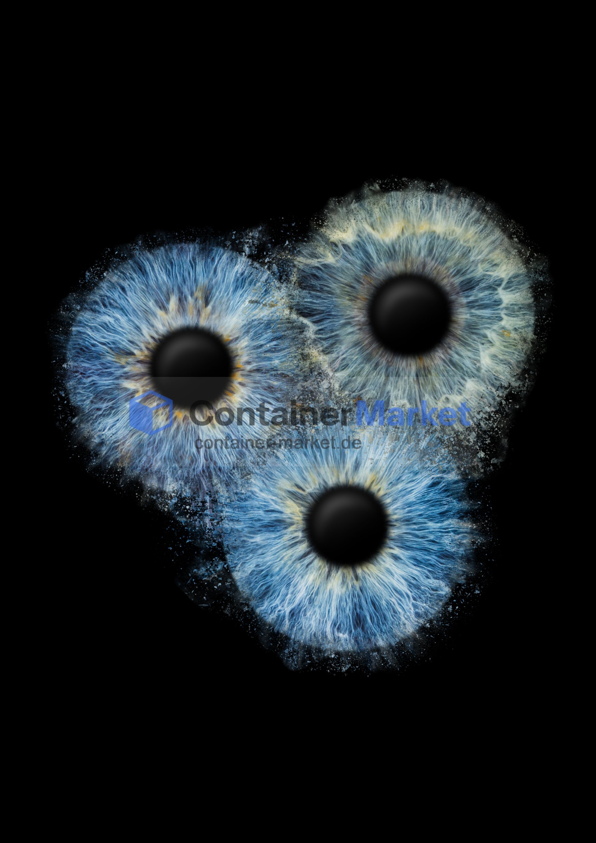 Bürocontainer schwarz NEU