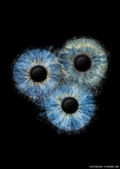 Bürocontainer schwarz NEU